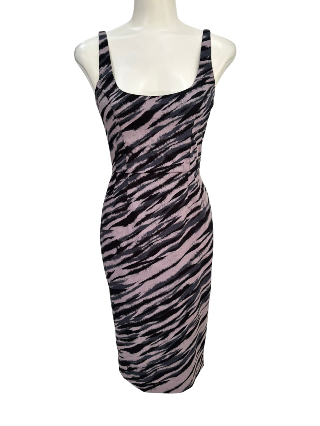French Connection Tiger Stripe Bodycon Dress