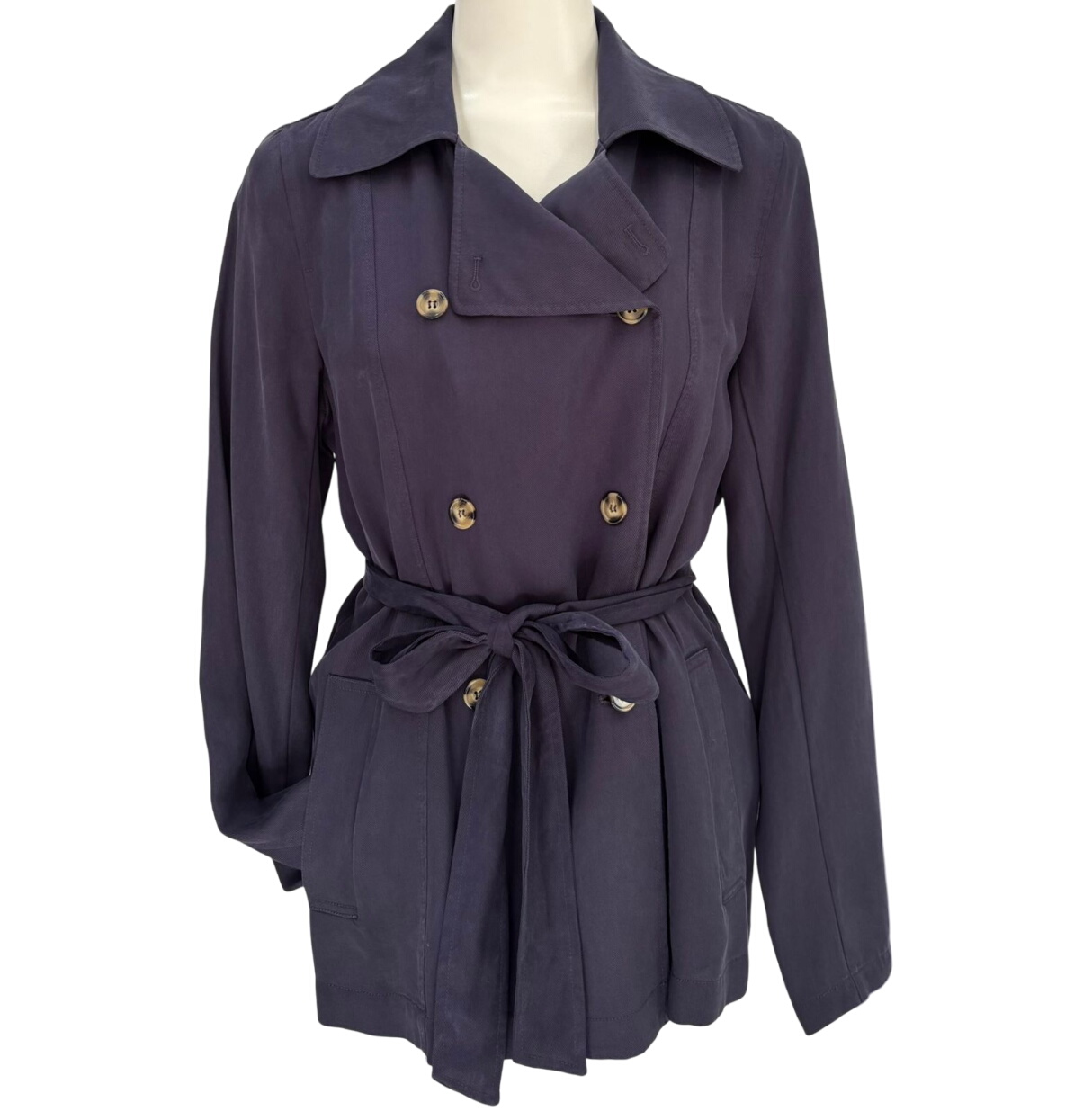 Forever NewDouble-breasted belted jacket