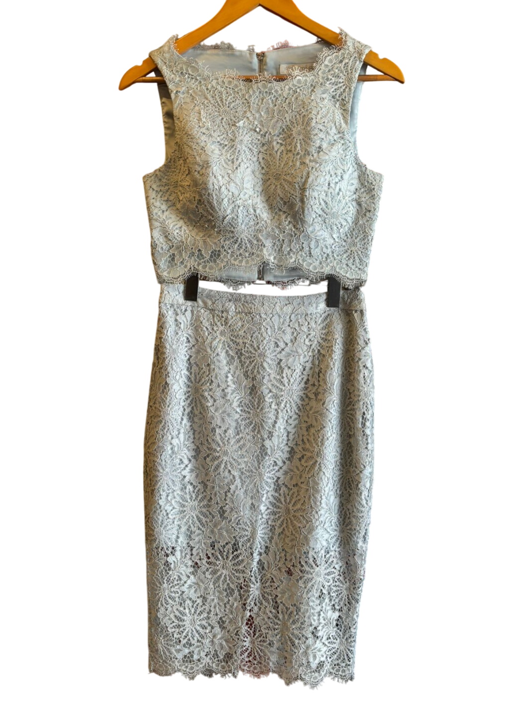 Forever New Baby Blue Lace two-piece dress