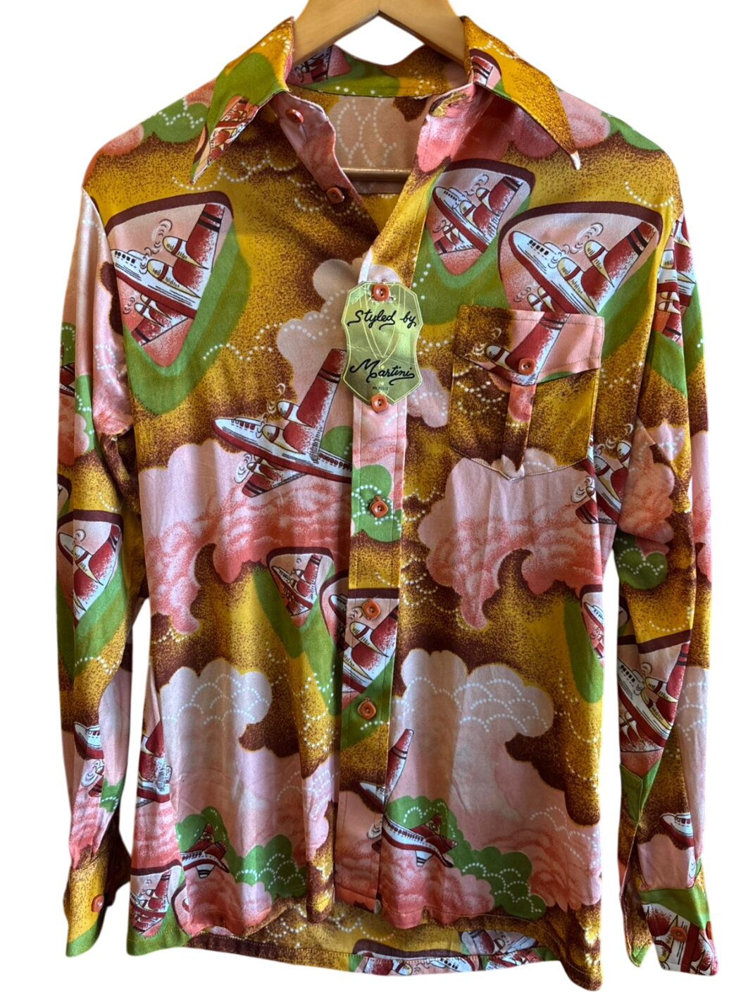 Styled by Martini Printed Long Sleeve Shirt