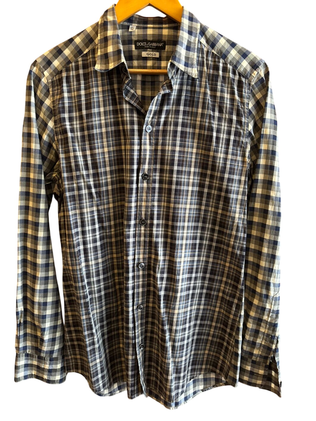 Dolce & Gabbana Plaid Button-Up Shirt