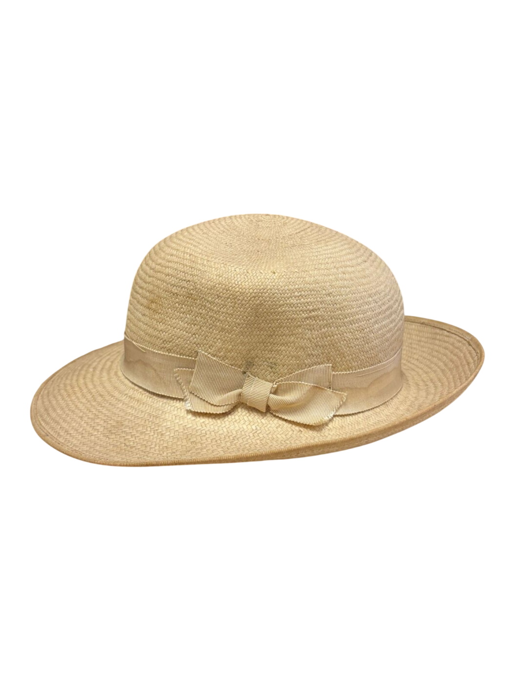 Straw Hat with Ribbon