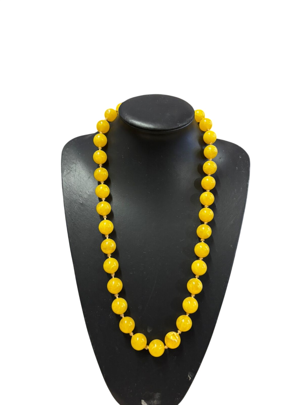 Yellow Beaded Necklace
