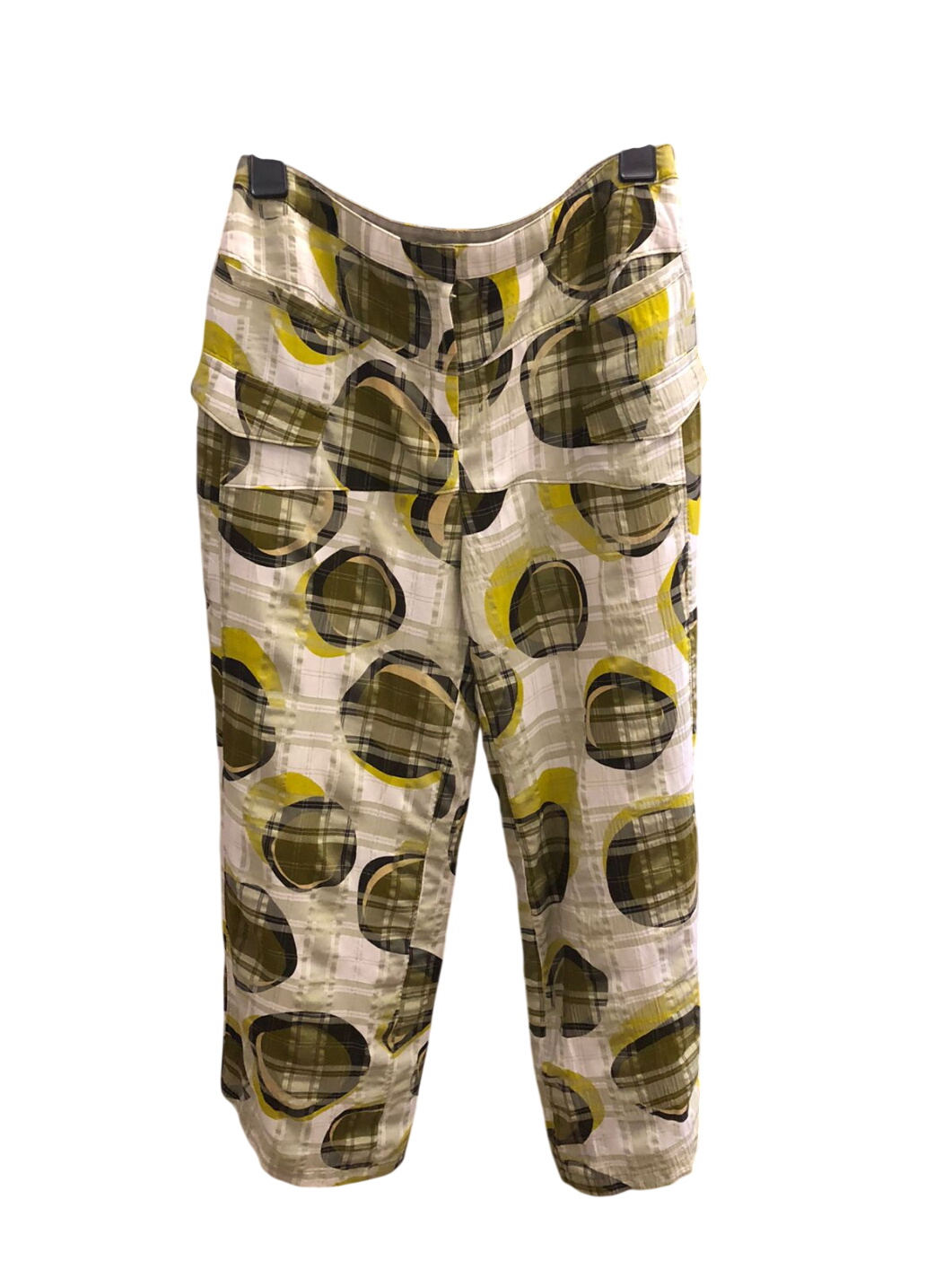 Green patterned Casual Trousers