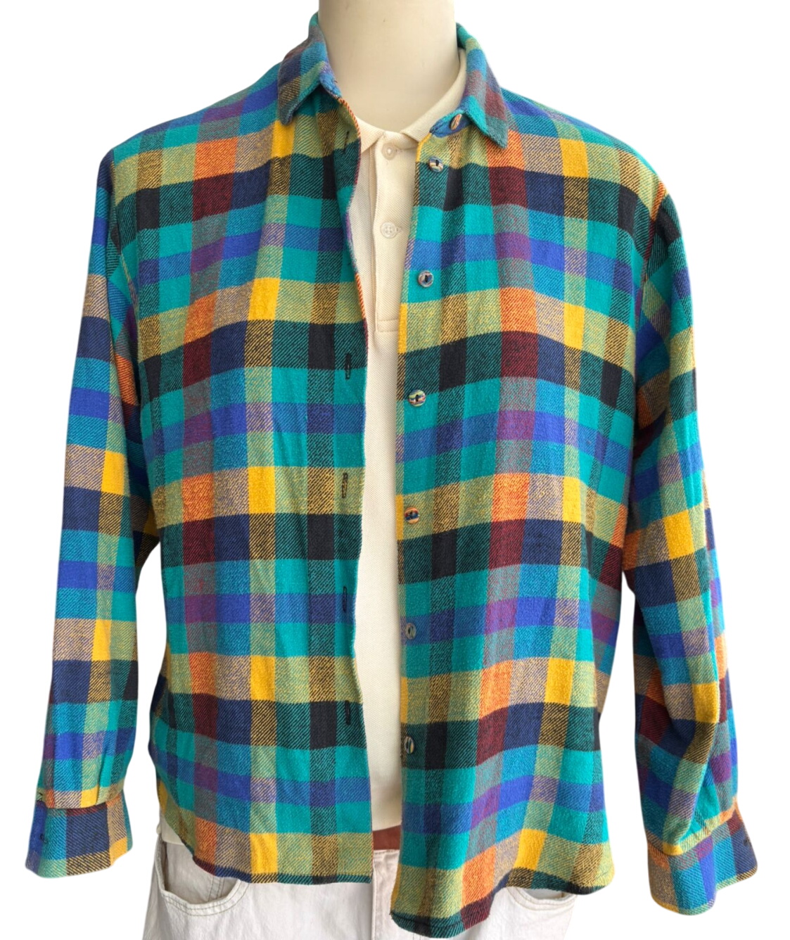 Vintage Plaid Flannel Shirt