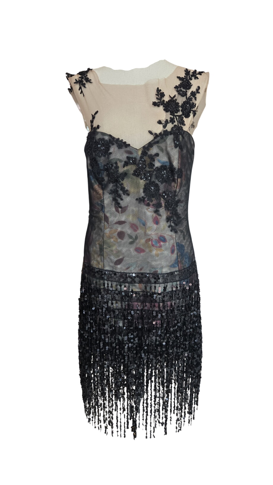 Kobus Dippenaar Black Sequin Dress