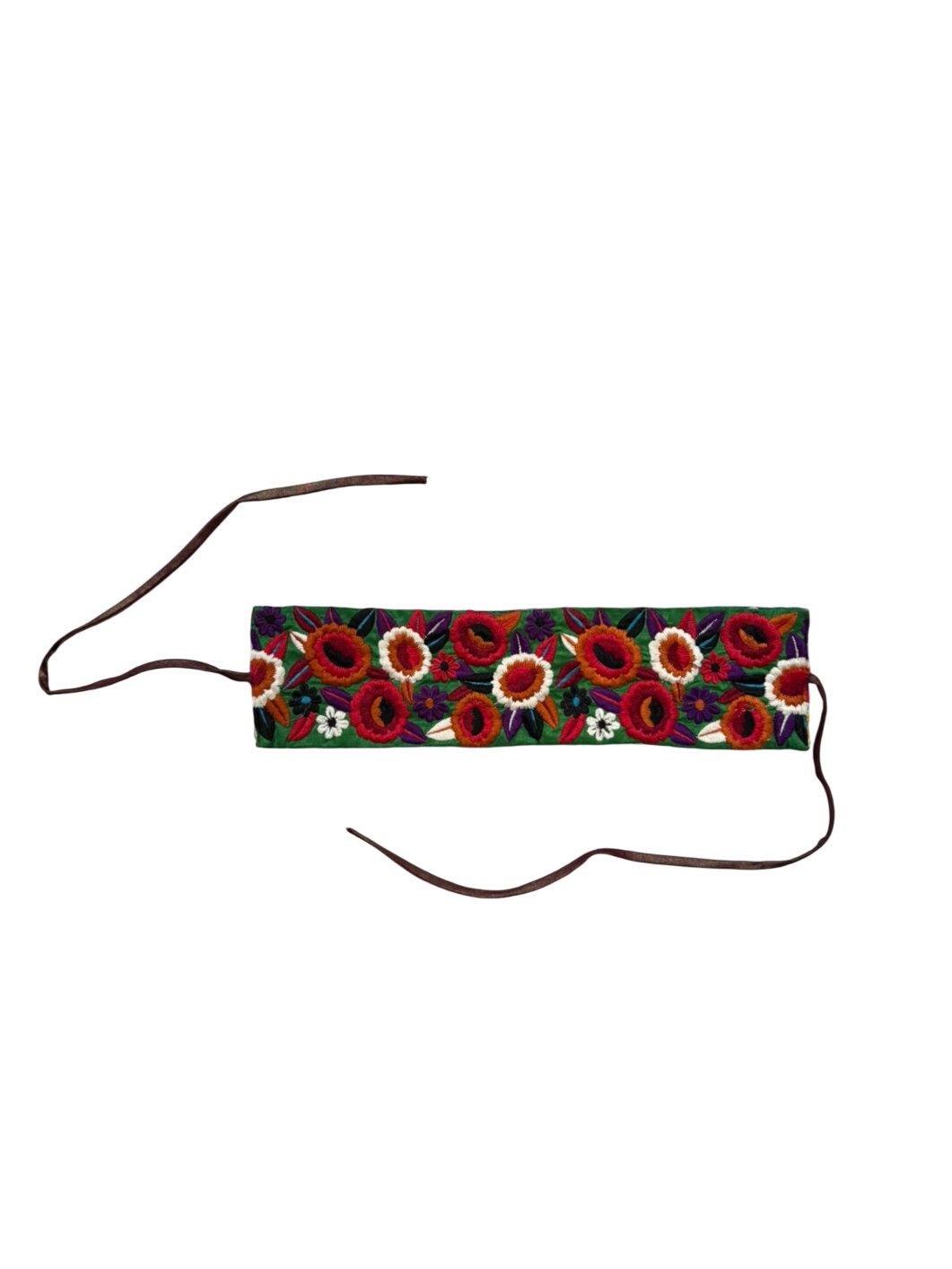 Embroidered floral Belt