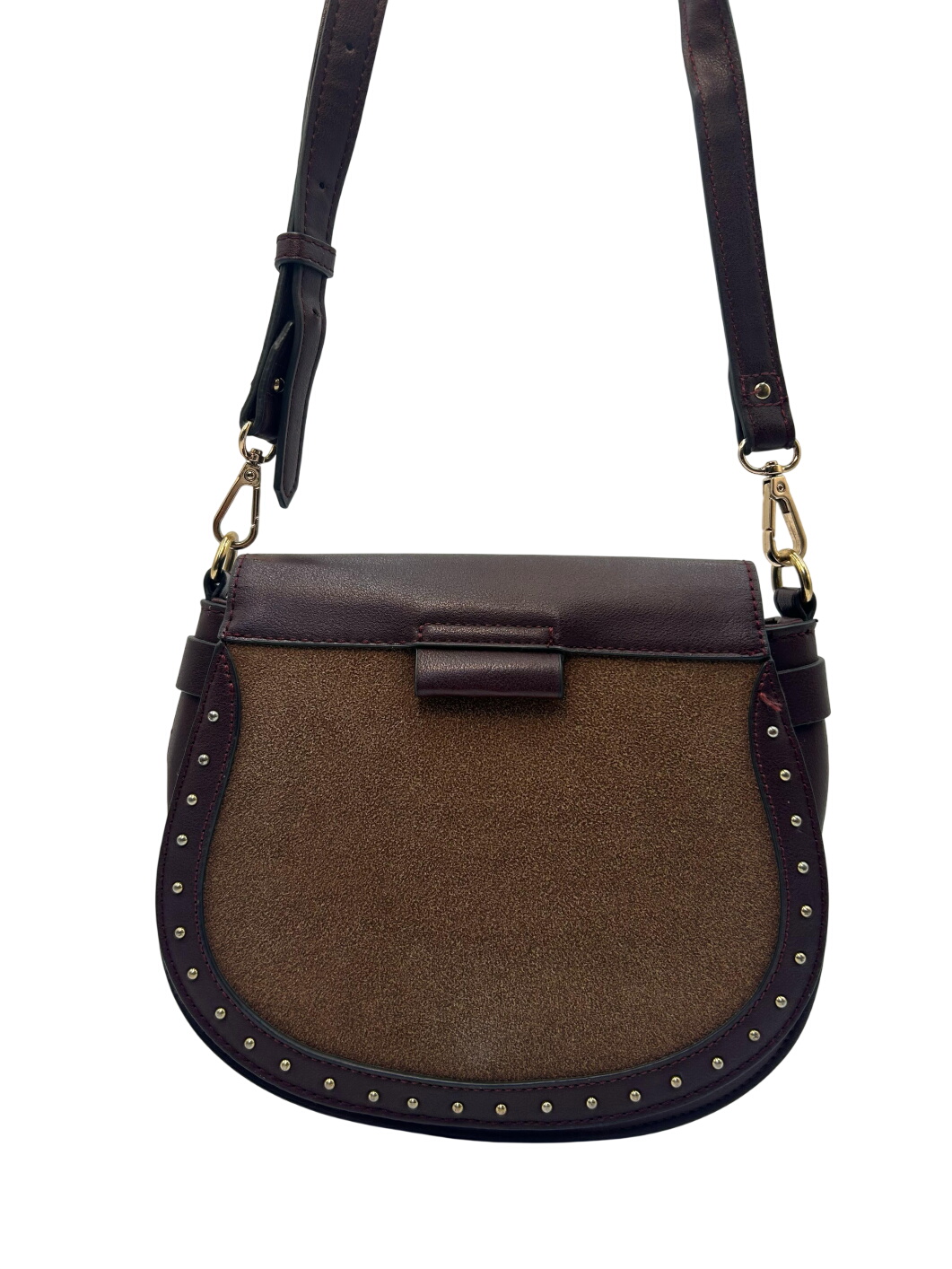Accessorize - Burgundy Suede Crossbody Bag
