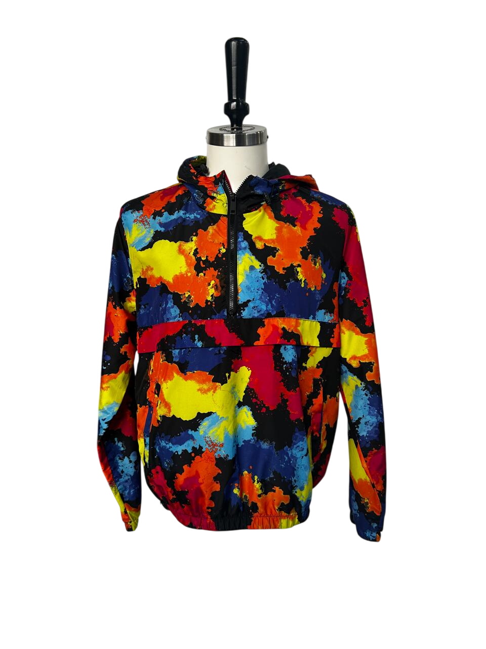 Men's Jacket  - Bright Splatter Print Shell Jacket - RT