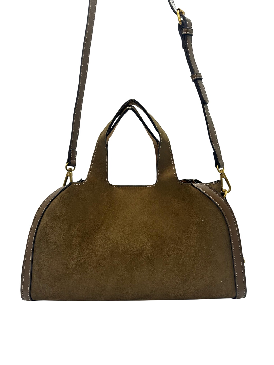 Suede handbag