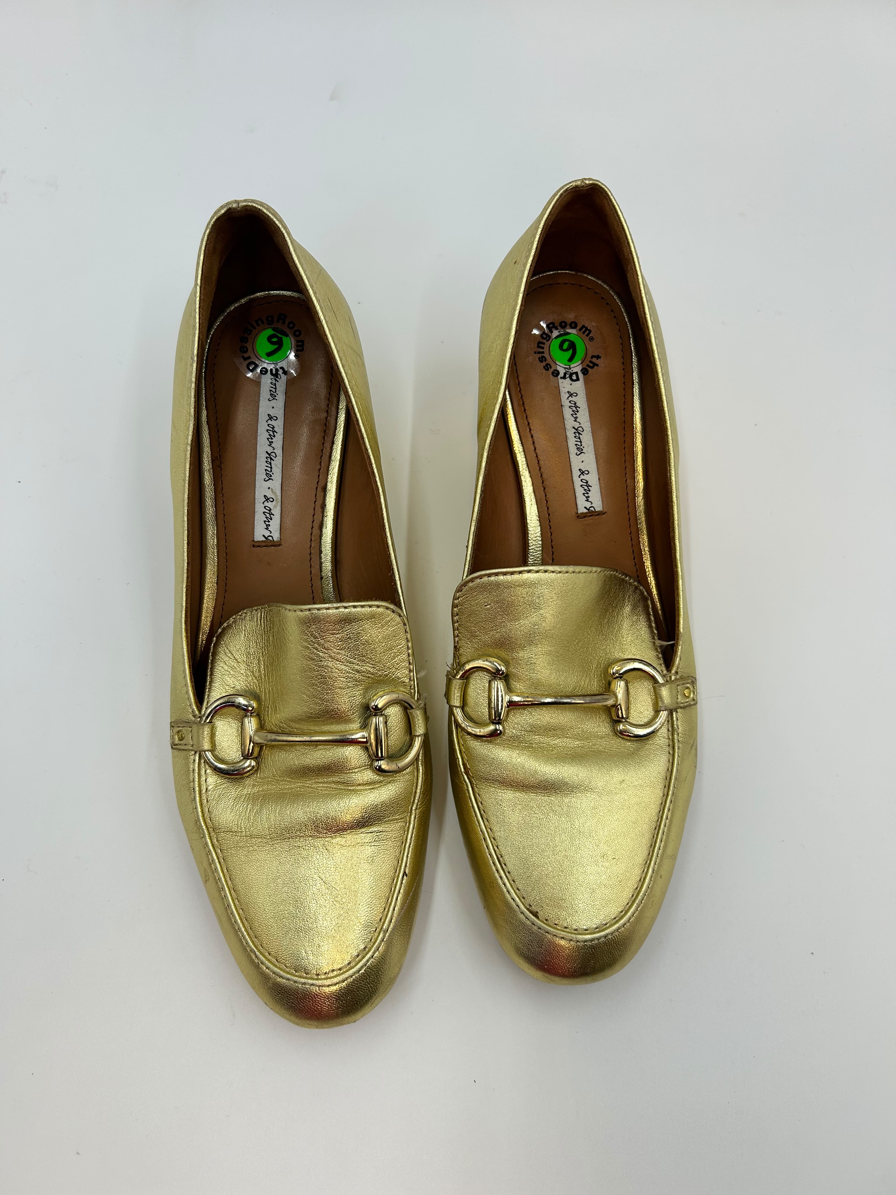 & Other Stories - Gold Buckle Kitten Heels
