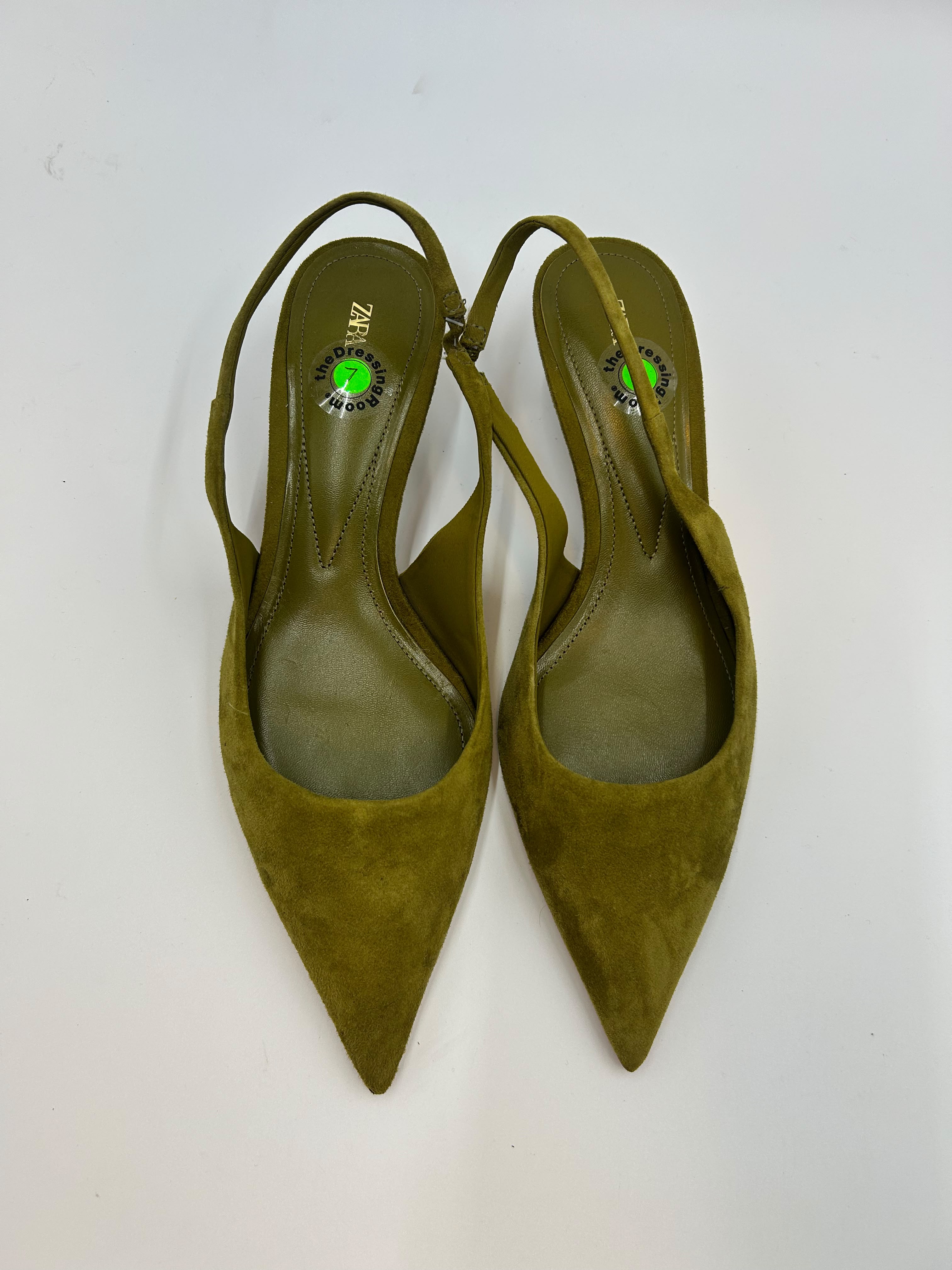 ZARA - Moss Suede Pointy Mule