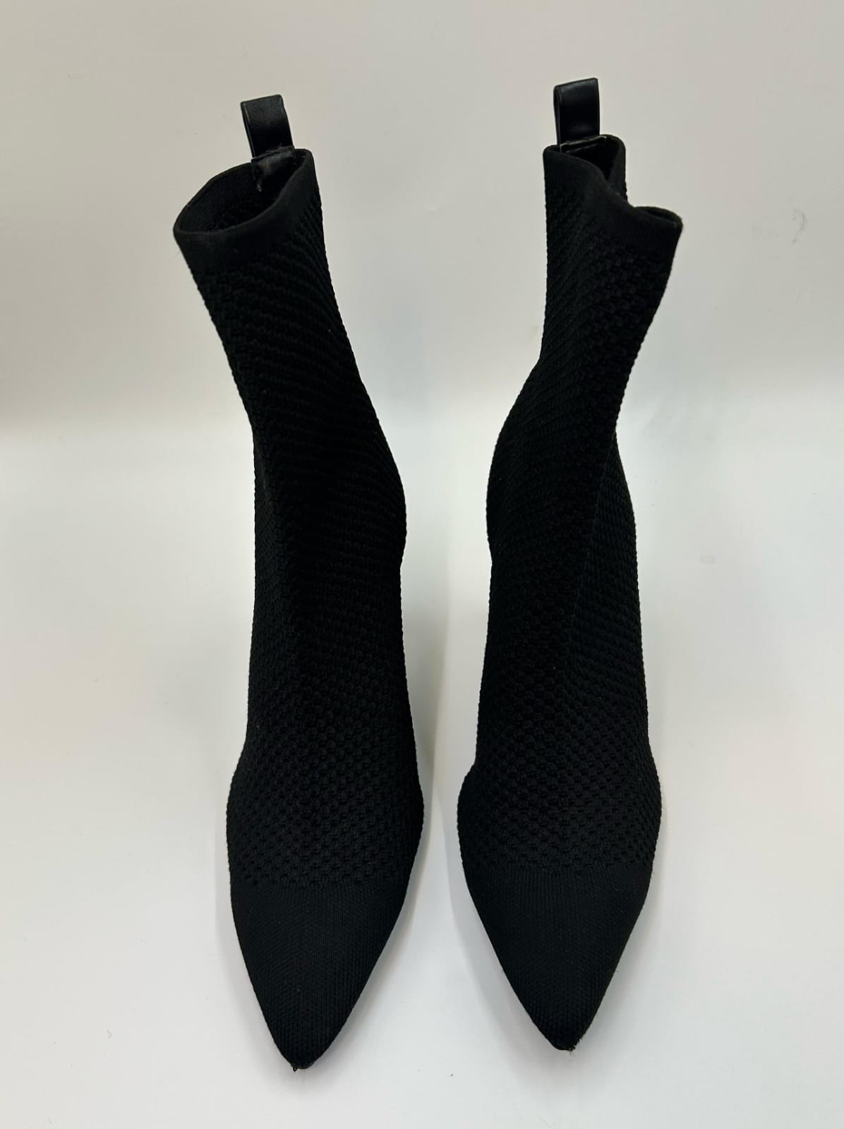 ZARA - Black Heeled Sock Boots