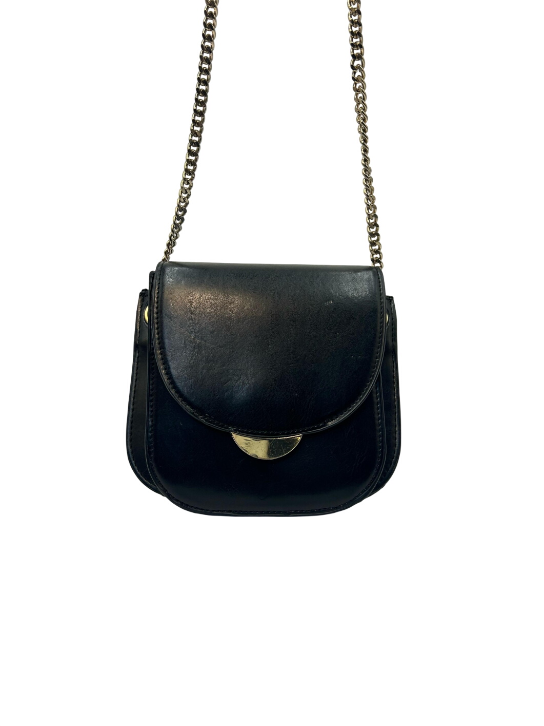 ZARA - Black Crossbody Bag With Chain