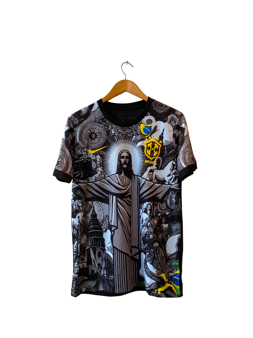 A vintage Brazil Christ the Redeemer concept jersey