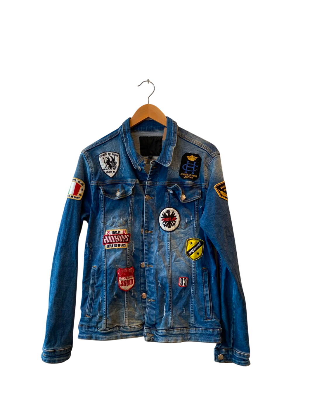 Denim Jacket with Patches