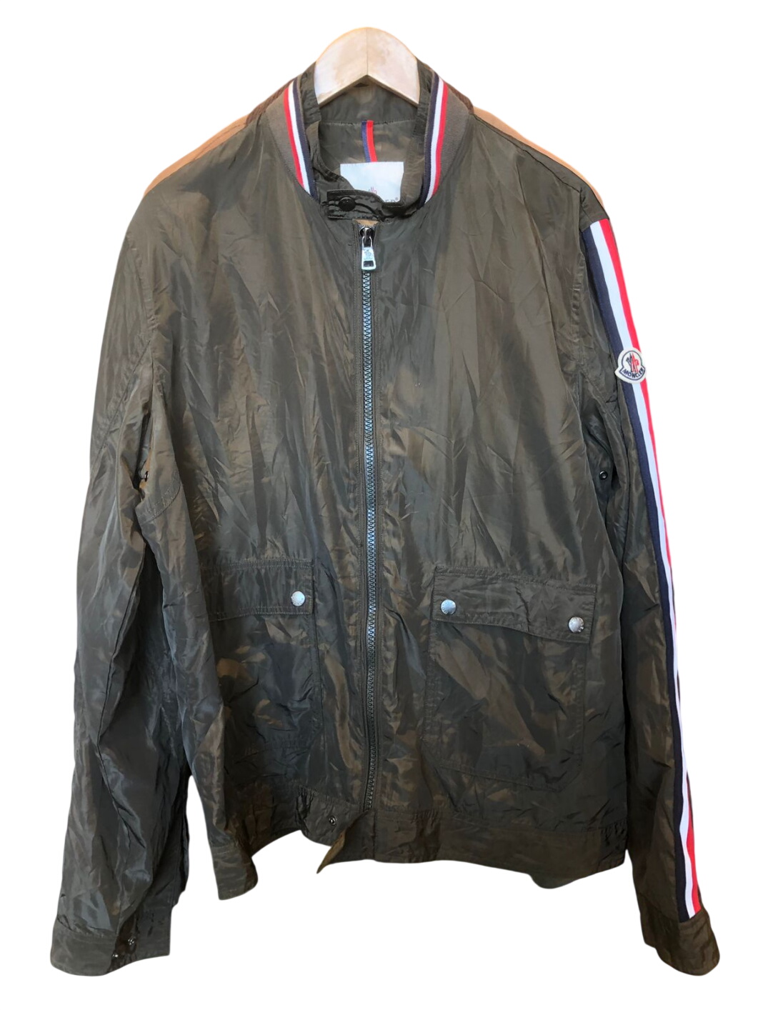 Olive Moncler Green Bomber Jacket