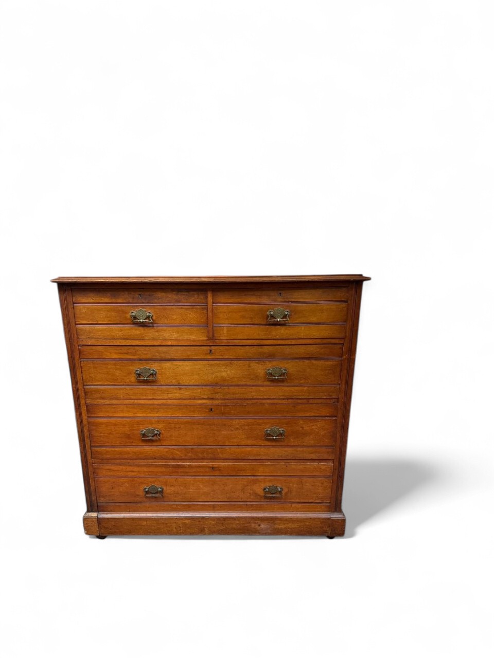 Fruitwood chest of drawers.