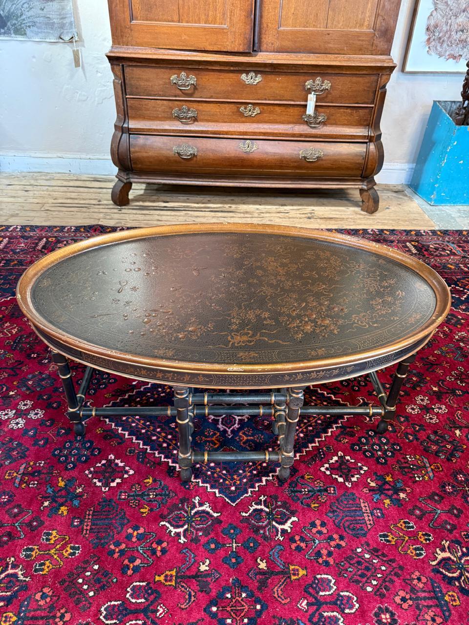 Chinoiserie Painted And Part-Gilt Coffee Table